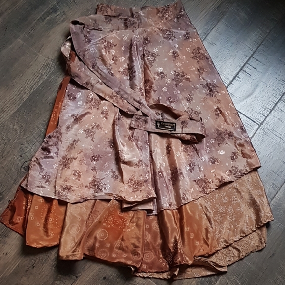 Enwrapture Vintage Dresses & Skirts - Enwrapture Vintage multi wrap maxi skirt dress